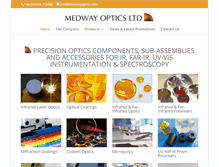 Tablet Screenshot of medwayoptics.com